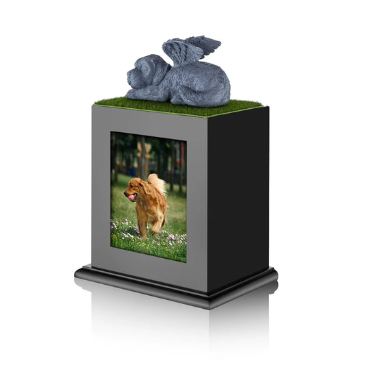 Hot Sale Pet Cremation Urns Pet Urns for Large Dogs Ashes Urn , Pet Ashes Photo Box, Wood Keepsake Memorial Urn