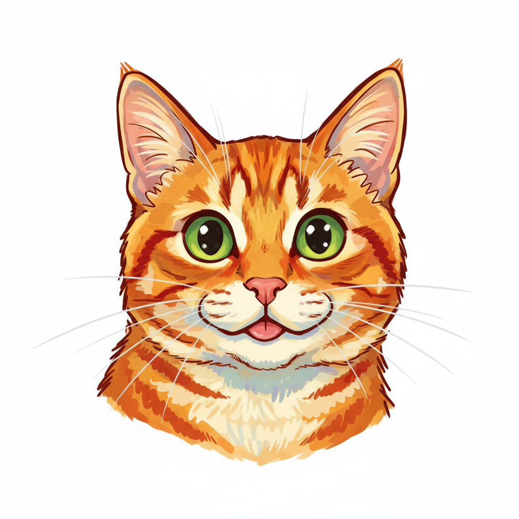 Orange Tabby Cat Portrait