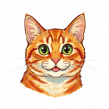 Orange Tabby Cat Portrait
